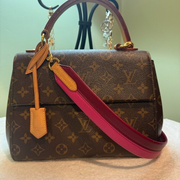 Louis Vuitton Monogram Cluny BB Bordeaux X Fuchsia - Picture 1 of 13